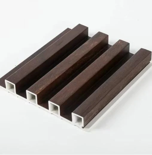 Wooden Grain PVC WPC Fluted Wall Panels